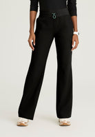 Skechers Explore Women's 5 Pocket Knit Waistband Fit &amp; Flare Pant | BLACK