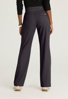 Skechers Explore Women's 5 Pocket Knit Waistband Fit &amp; Flare Pant | Pewter Grey