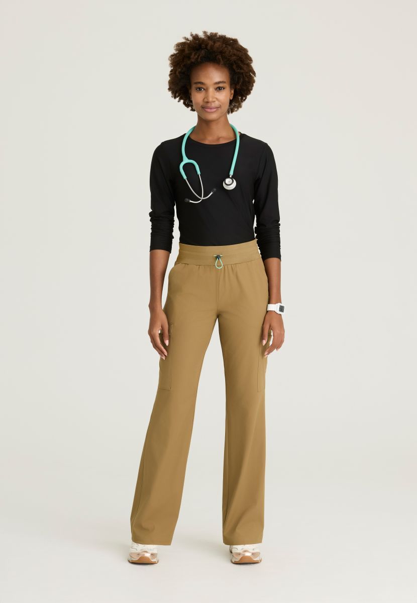 Skechers Explore Women's 5 Pocket Knit Waistband Fit &amp; Flare Pant | Duffle