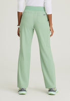Skechers Explore Women's 5 Pocket Knit Waistband Fit &amp; Flare Pant | Field Green