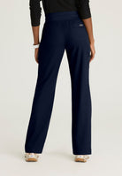 Skechers Explore Women's 5 Pocket Knit Waistband Fit &amp; Flare Pant | NAVY