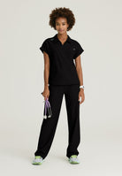 Skechers Charlie Women's 3 Pocket Shirt Collar Dolman Sleeve Top | BLACK