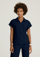Skechers Charlie Women's 3 Pocket Shirt Collar Dolman Sleeve Top | NAVY