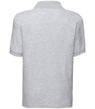 SS11B Fruit of the Loom Kids Poly/Cotton Piqué Polo Shirt | Heather Grey