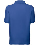 SS11B Fruit of the Loom Kids Poly/Cotton Piqué Polo Shirt | New Royal