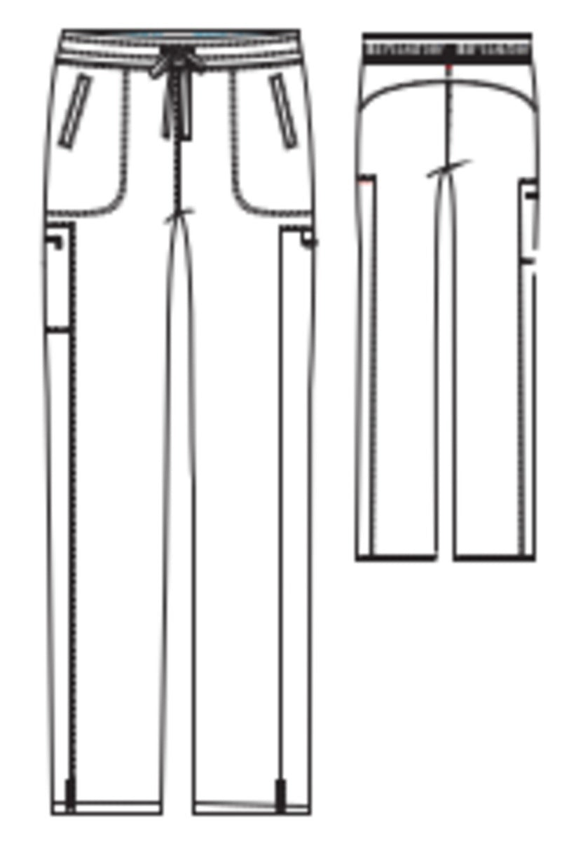 Greys Anatomy Kim 3 Pocket Elastic Back Waistband Zip-Pocket Pants | MAIN-IMAGE