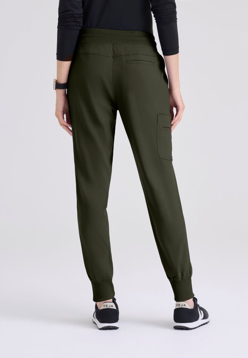 Grey's Anatomy Eden Women's 5-Pocket Cargo Jogger Scrub Pant  | OLIVE