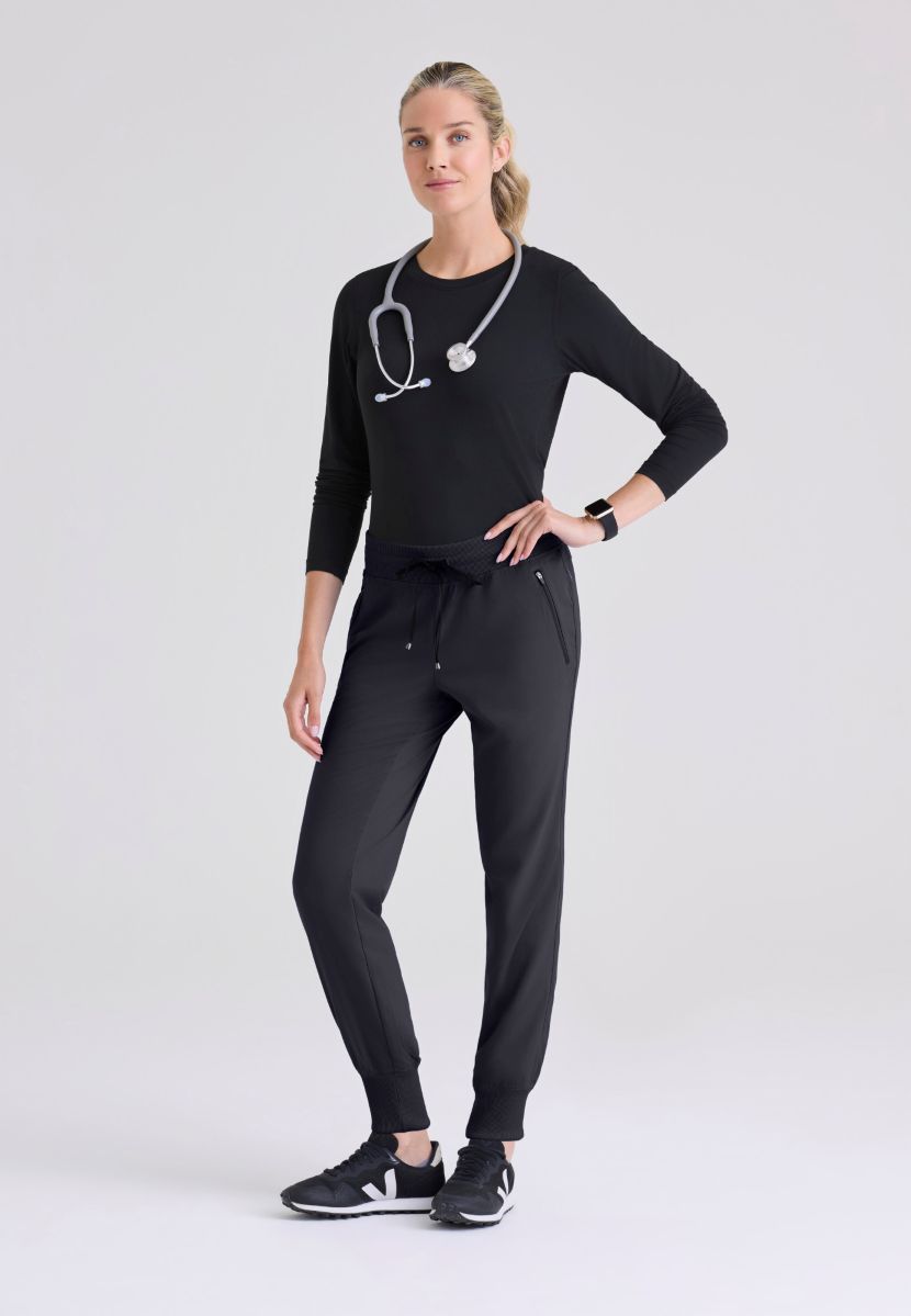 Grey's Anatomy Eden Women's 5-Pocket Cargo Jogger Scrub Pant  | Steel