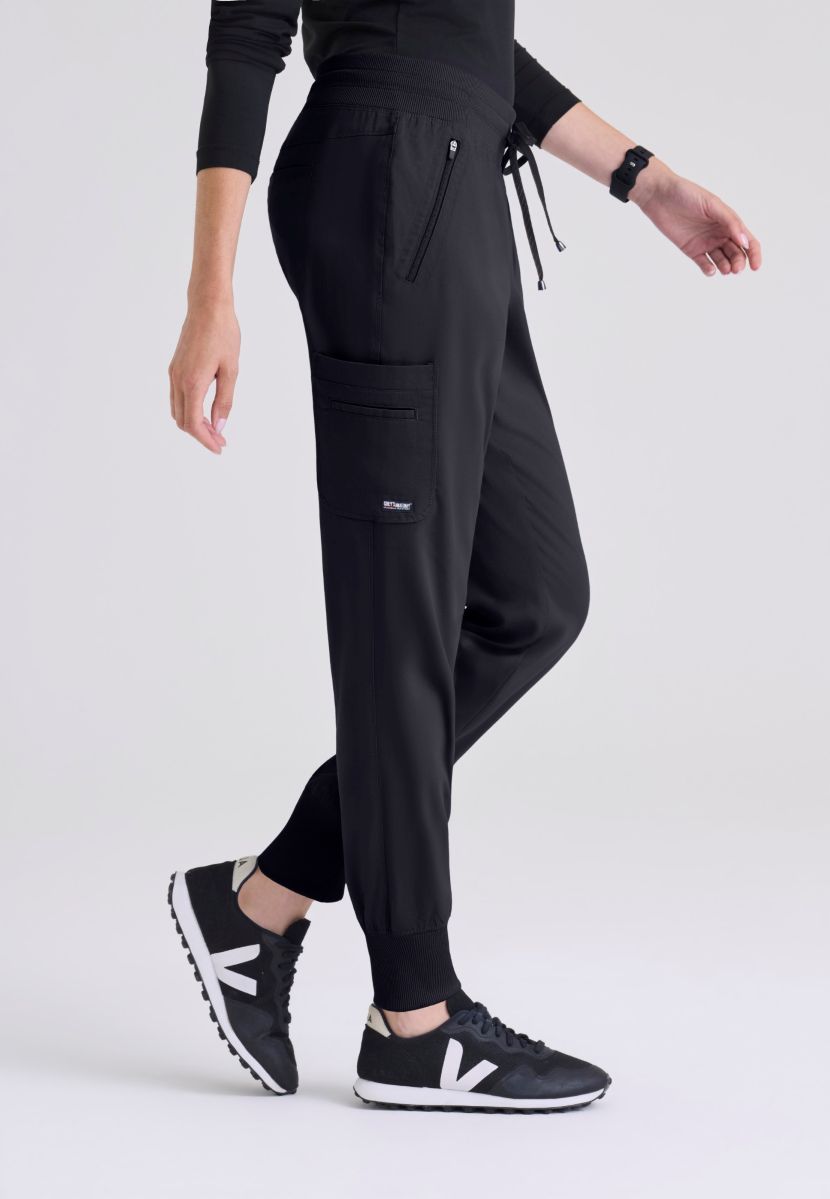 Grey's Anatomy Eden Women's 5-Pocket Cargo Jogger Scrub Pant  | Steel