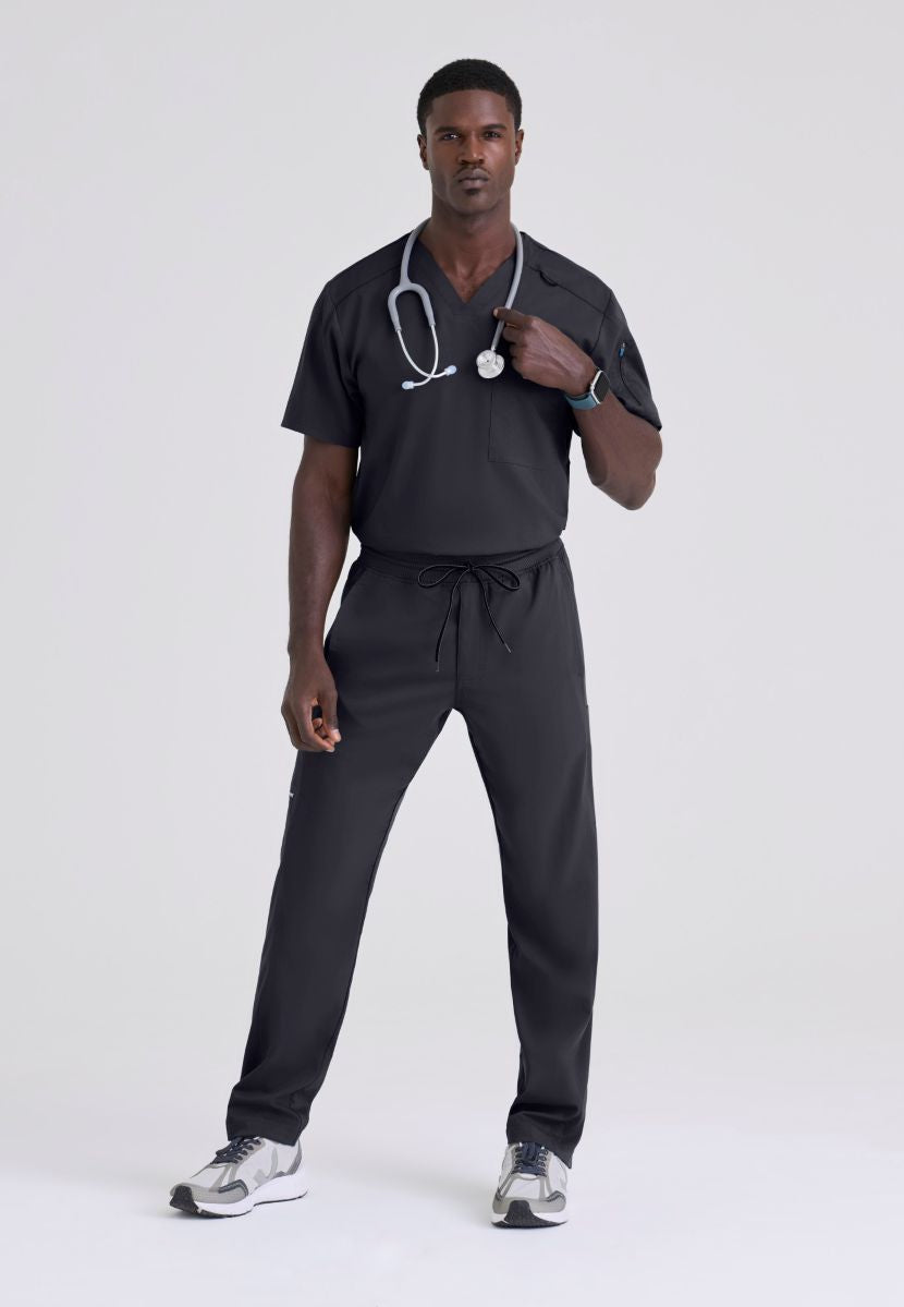 GRST079 Grey's Anatomy Spandex-Stretch Murphy Top | Steel