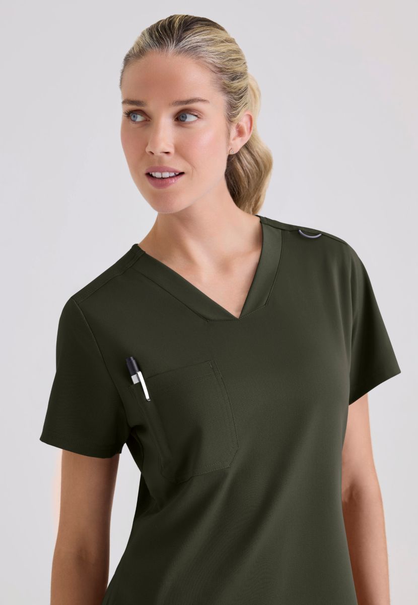 Grey's Anatomy Bree Tuck-in Scrub Top  | OLIVE