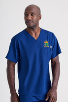 SKECHERS MALE STRUCTURE V-NECK TOP | NAVY