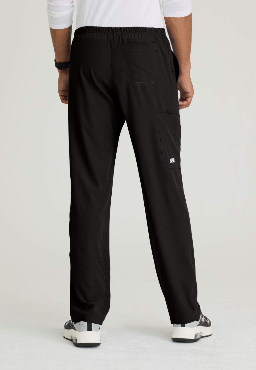 SKECHERS MALE STRUCTURE 4 POCKET ELASTIC WAISTBAND PANT | BLACK