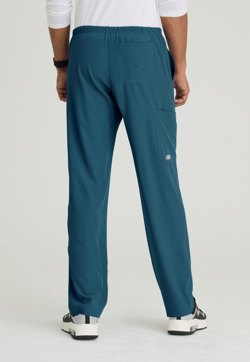 SKECHERS MALE STRUCTURE 4 POCKET ELASTIC WAISTBAND PANT | Caribbean