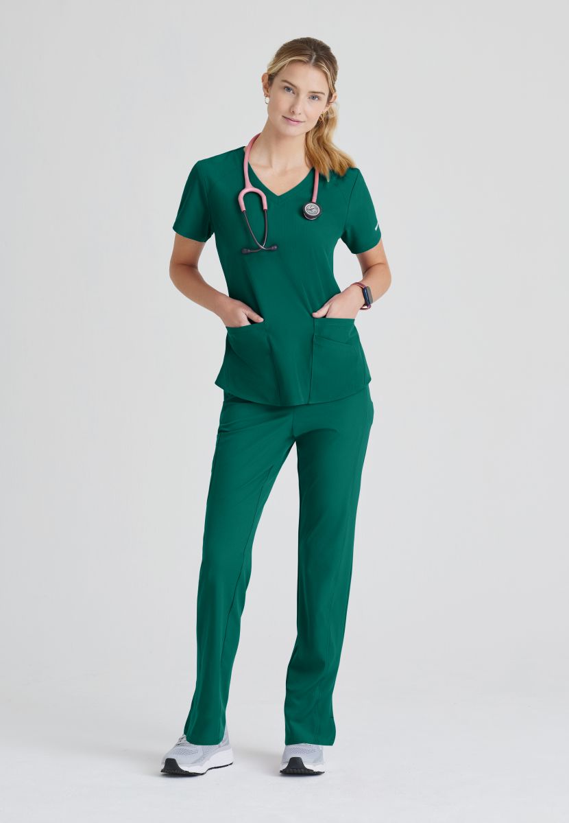 SKECHERS BREEZE 3-POCKET SHAPED HEM TOP | Hunter Green