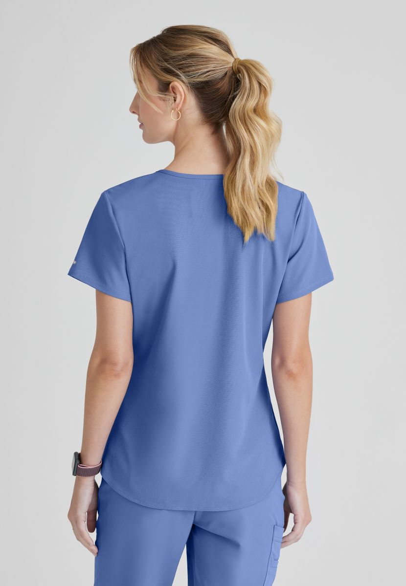 SKECHERS BREEZE 3-POCKET SHAPED HEM TOP | TRUE CEIL