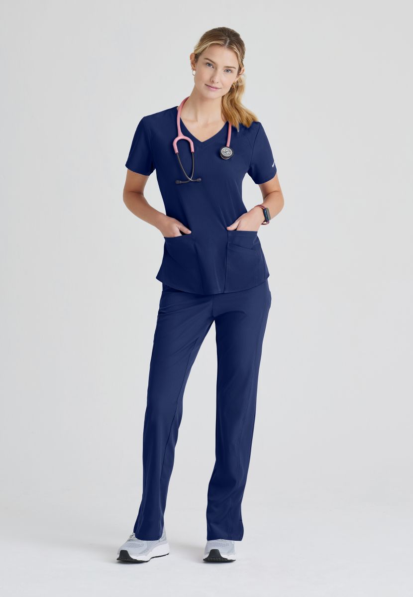 SKECHERS BREEZE 3-POCKET SHAPED HEM TOP | NAVY