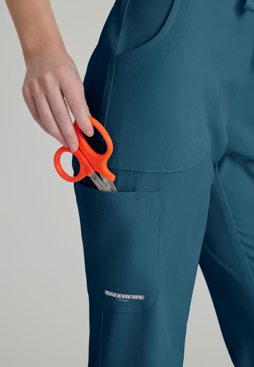 SKECHERS RELIANCE 3-POCKET FLAT FRONT PANTS PETITE (29") LEG LENGTH | Bahama / Caribbean
