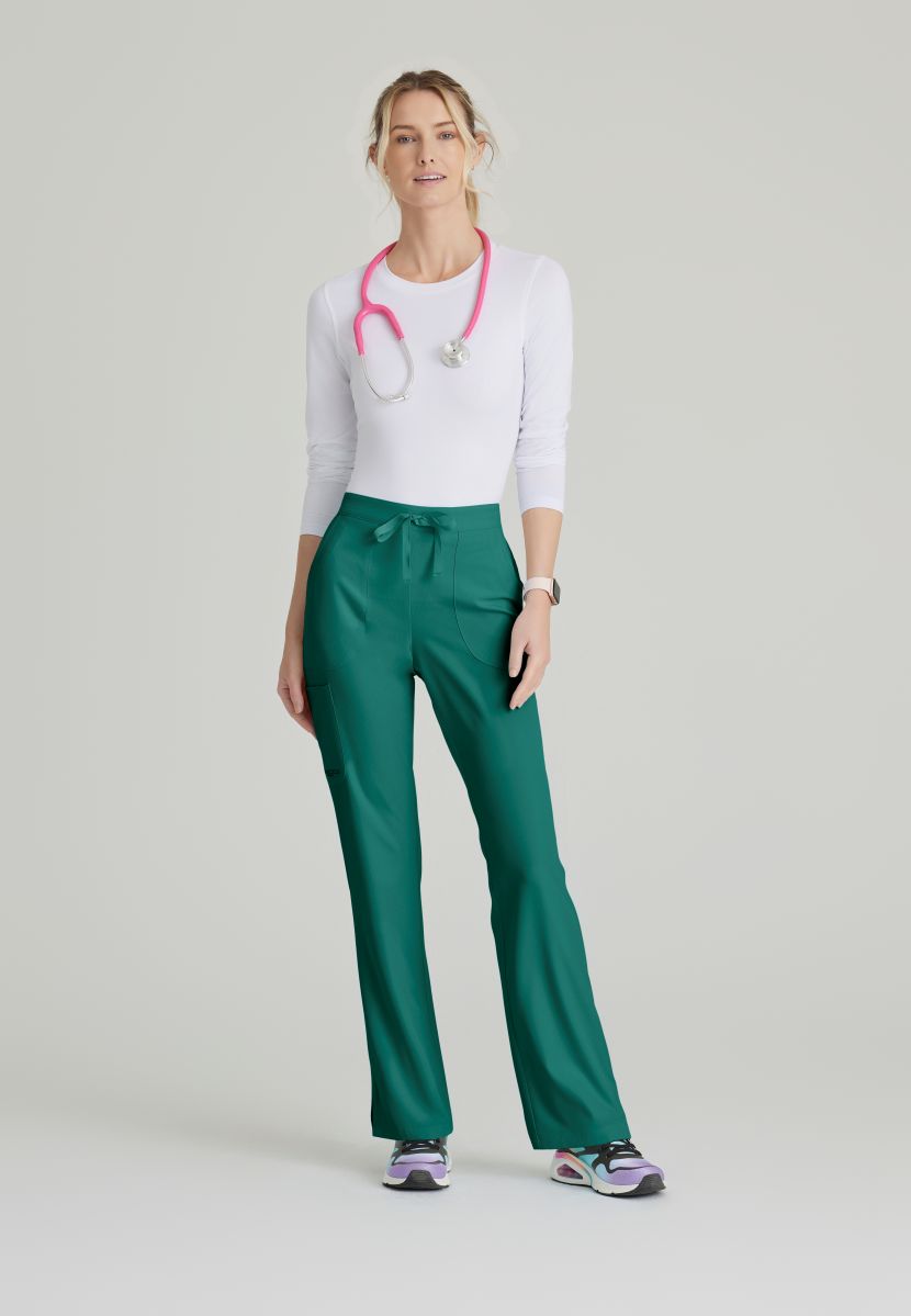 Skechers Reliance 3-Pocket Flat Front Scrub Trousers | Hunter Green